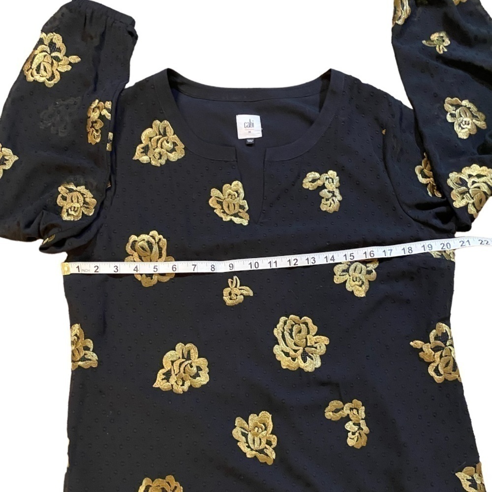 Cabi Limited Edition Floral Embroidered Occasion Dress Black M - Picture 7 of 11